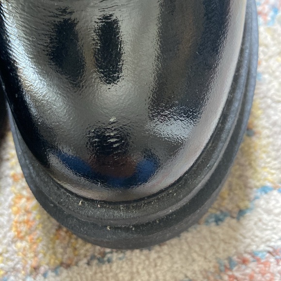 Steve Madden Sawyer Black Patent Leather Platform Ankle Boots size 6 - Picture 8 of 12